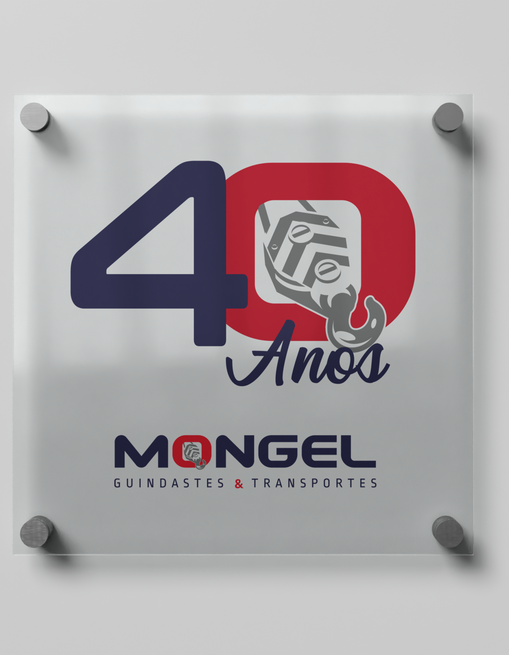 Placa comemorativa 40 Anos - Mongel Guindanstes